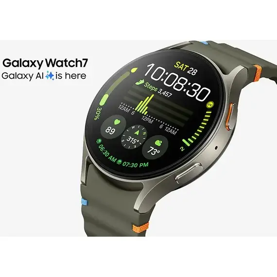 Samsung Galaxy Watch 7 | 40 mm | 4G LTE | Cream | Fabric/Green | S/M, Тип ремешка : Fabric, Размер корпуса : 40 мм, Цвет: Cream, Цвет ремешка: Green, Размер ремешка : S/M, Подключение часов : Bluetooth / Wi-Fi + 4G LTE, изображение 11 Samsung Galaxy Watch 7 | 40 mm | 4G LTE | Cream | Fabric/Green | S/M, Тип ремешка : Fabric, Размер корпуса : 40 мм, Цвет: Cream, Цвет ремешка: Green, Размер ремешка : S/M, Подключение часов : Bluetooth / Wi-Fi + 4G LTE, изображение 11