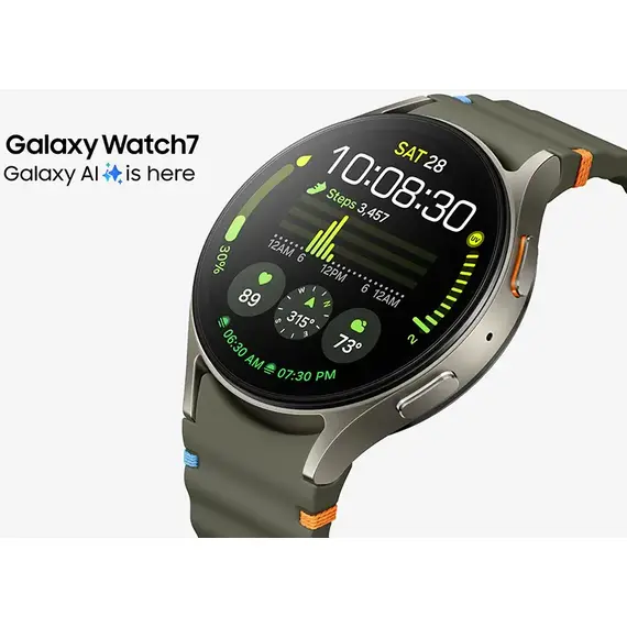 Samsung Galaxy Watch 7 | 40 mm | 4G LTE | Cream | Sport/Green | M/L, Тип ремешка : Sport, Размер корпуса : 40 мм, Цвет: Cream, Цвет ремешка: Green, Размер ремешка : M/L, Подключение часов : Bluetooth / Wi-Fi + 4G LTE, изображение 11 Samsung Galaxy Watch 7 | 40 mm | 4G LTE | Cream | Sport/Green | M/L, Тип ремешка : Sport, Размер корпуса : 40 мм, Цвет: Cream, Цвет ремешка: Green, Размер ремешка : M/L, Подключение часов : Bluetooth / Wi-Fi + 4G LTE, изображение 11