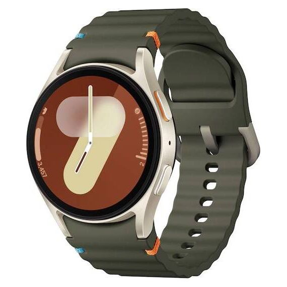 Samsung Galaxy Watch 7 | 40 mm | Cream | Sport/Green | S/M, Размер ремешка : S/M, Цвет ремешка: Green, Тип ремешка : Sport, Размер корпуса : 40 мм, Цвет: Cream, Подключение часов : Bluetooth / Wi-Fi