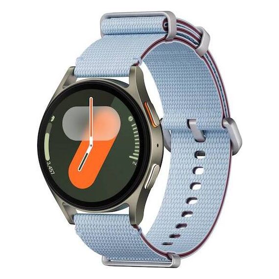 Samsung Galaxy Watch 7 | 40 mm | 4G LTE | Green | Athleisure/Sky Blue | M/L, Размер ремешка : M/L, Цвет ремешка: Sky Blue, Тип ремешка : Athleisure, Размер корпуса : 40 мм, Цвет: Green, Подключение часов : Bluetooth / Wi-Fi + 4G LTE