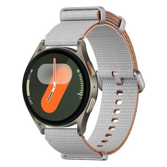 Samsung Galaxy Watch 7 | 40 mm | 4G LTE | Green | Athleisure/Silver | M/L, Размер ремешка : M/L, Цвет ремешка: Silver, Тип ремешка : Athleisure, Размер корпуса : 40 мм, Цвет: Green, Подключение часов : Bluetooth / Wi-Fi + 4G LTE