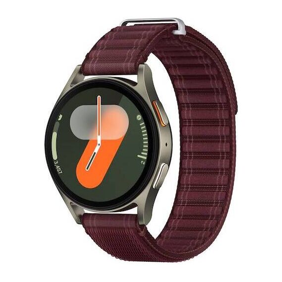 Samsung Galaxy Watch 7 | 40 mm | Green | Fabric/Wine | S/M, Размер ремешка : S/M, Цвет ремешка: Wine, Тип ремешка : Fabric, Размер корпуса : 40 мм, Цвет: Green, Подключение часов : Bluetooth / Wi-Fi