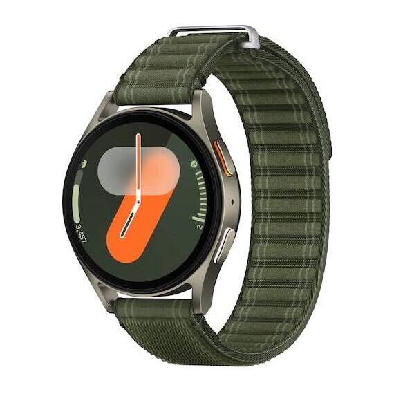 Samsung Galaxy Watch 7 | 40 mm | 4G LTE | Green | Fabric/Green | S/M, Размер ремешка : S/M, Цвет ремешка: Green, Тип ремешка : Fabric, Размер корпуса : 40 мм, Цвет: Green, Подключение часов : Bluetooth / Wi-Fi + 4G LTE