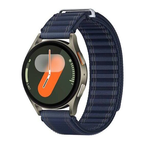 Samsung Galaxy Watch 7 | 40 mm | Green | Fabric/Navy | M/L, Размер ремешка : M/L, Цвет ремешка: Navy, Тип ремешка : Fabric, Размер корпуса : 40 мм, Цвет: Green, Подключение часов : Bluetooth / Wi-Fi