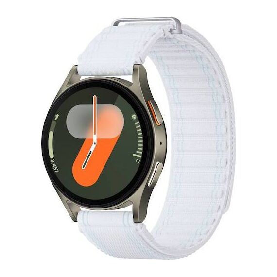 Samsung Galaxy Watch 7 | 40 mm | 4G LTE | Green | Fabric/Blue White | M/L, Размер ремешка : M/L, Цвет ремешка: Blue White, Тип ремешка : Fabric, Размер корпуса : 40 мм, Цвет: Green, Подключение часов : Bluetooth / Wi-Fi + 4G LTE