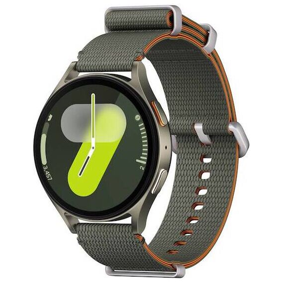 Samsung Galaxy Watch 7 | 44 mm | 4G LTE | Green | Athleisure/Green | M/L, Размер ремешка : M/L, Цвет ремешка: Green, Тип ремешка : Athleisure, Размер корпуса : 44 мм, Цвет: Green, Подключение часов : Bluetooth / Wi-Fi + 4G LTE