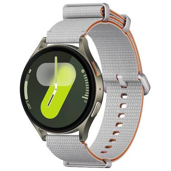 Samsung Galaxy Watch 7 | 44 mm | 4G LTE | Green | Athleisure/Silver | M/L, Размер ремешка : M/L, Цвет ремешка: Silver, Тип ремешка : Athleisure, Размер корпуса : 44 мм, Цвет: Green, Подключение часов : Bluetooth / Wi-Fi + 4G LTE