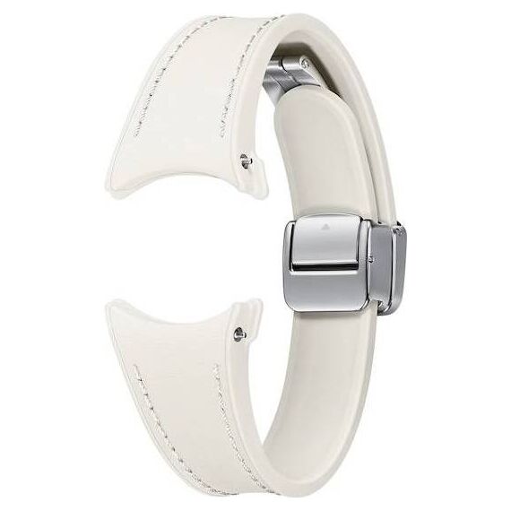 Гибридный ремешок из эко-кожи для Galaxy Watch | S/M | Cream, Цвет ремешка: Cream, Размер ремешка : S/M, изображение 2 Гибридный ремешок из эко-кожи для Galaxy Watch | S/M | Cream, Цвет ремешка: Cream, Размер ремешка : S/M, изображение 2
