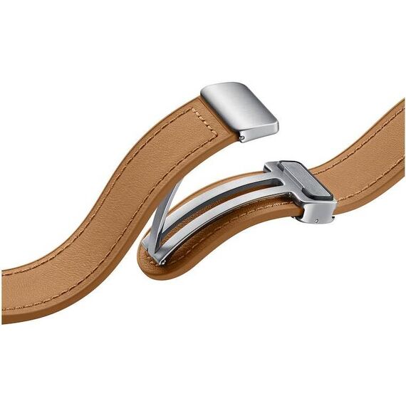 Гибридный ремешок из эко-кожи для Galaxy Watch | M/L | Camel, Цвет ремешка: Camel, Размер ремешка : M/L, изображение 4 Гибридный ремешок из эко-кожи для Galaxy Watch | M/L | Camel, Цвет ремешка: Camel, Размер ремешка : M/L, изображение 4