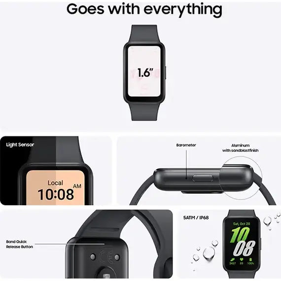 Galaxy Fit 3 Silver, Цвет: Silver, Подключение часов : Bluetooth / Wi-Fi, изображение 11 Galaxy Fit 3 Silver, Цвет: Silver, Подключение часов : Bluetooth / Wi-Fi, изображение 11