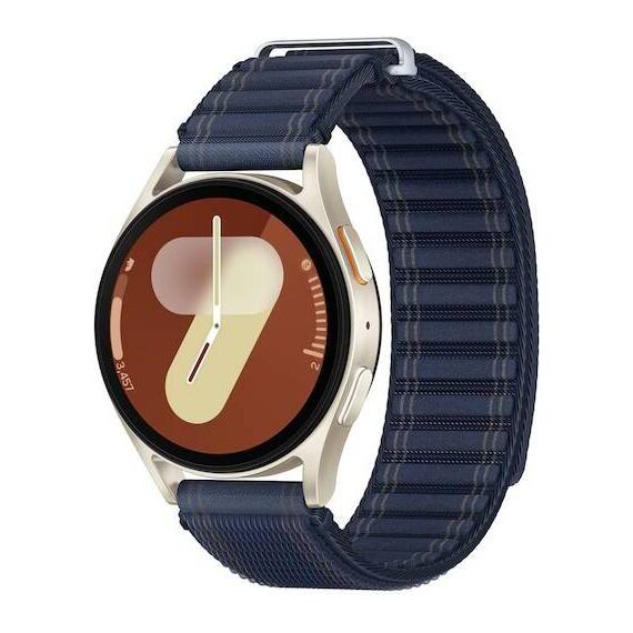 Samsung Galaxy Watch 7 | 40 mm | Cream | Fabric/Navy | M/L, Размер ремешка : M/L, Цвет ремешка: Navy, Тип ремешка : Fabric, Размер корпуса : 40 мм, Цвет: Cream, Подключение часов : Bluetooth / Wi-Fi
