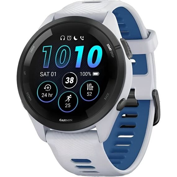 Смарт-часы Garmin Forerunner 265 Whitestone/Tidal Blue, Размер корпуса : 46 мм, Цвет: Whitestone/Tidal Blue