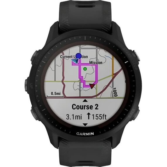 Смарт-часы Garmin Forerunner 955 Solar Black, SOLAR (Версии с линзами для зарядки от солнечной батареи собирают солнечную энергию и продлевают срок службы батареи.): Да, Цвет: Black, изображение 5 Смарт-часы Garmin Forerunner 955 Solar Black, SOLAR (Версии с линзами для зарядки от солнечной батареи собирают солнечную энергию и продлевают срок службы батареи.): Да, Цвет: Black, изображение 5