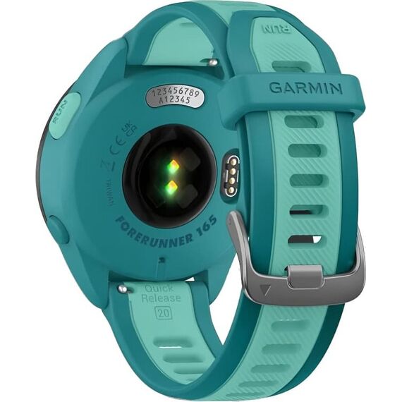 Смарт-часы Garmin Forerunner 165 Music Turquoise/Aqua, МУЗЫКА (легко загрузите на часы до 500 песен): Да, Цвет: Turquoise/Aqua, изображение 7 Смарт-часы Garmin Forerunner 165 Music Turquoise/Aqua, МУЗЫКА (легко загрузите на часы до 500 песен): Да, Цвет: Turquoise/Aqua, изображение 7