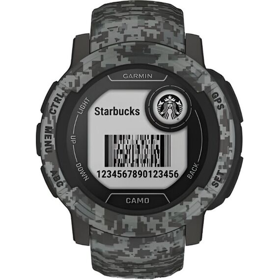 Смарт-часы Garmin Instinct 2 Camo Edition Graphite Camo, Версия: Camo, SOLAR (Версии с линзами для зарядки от солнечной батареи собирают солнечную энергию и продлевают срок службы батареи.): Нет, Размер корпуса : 45 мм, Цвет: Graphite Camo, изображение 5 Смарт-часы Garmin Instinct 2 Camo Edition Graphite Camo, Версия: Camo, SOLAR (Версии с линзами для зарядки от солнечной батареи собирают солнечную энергию и продлевают срок службы батареи.): Нет, Размер корпуса : 45 мм, Цвет: Graphite Camo, изображение 5