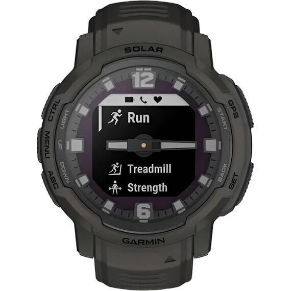 Смарт-часы Garmin Instinct Crossover Solar Standard Edition Graphite, Версия: Standard, SOLAR (Версии с линзами для зарядки от солнечной батареи собирают солнечную энергию и продлевают срок службы батареи.): Да, Цвет: Graphite, изображение 3 Смарт-часы Garmin Instinct Crossover Solar Standard Edition Graphite, Версия: Standard, SOLAR (Версии с линзами для зарядки от солнечной батареи собирают солнечную энергию и продлевают срок службы батареи.): Да, Цвет: Graphite, изображение 3