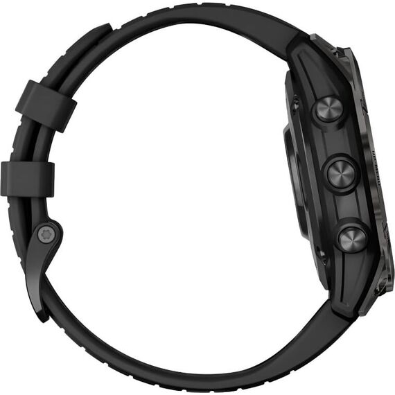 Смарт-часы Garmin Fēnix 7 Pro Sapphire Solar Edition Carbon Gray DLC Titanium, Версия: Pro | Sapphire Solar, Размер корпуса : 47 мм, Цвет: Carbon Gray DLC Titanium, изображение 6