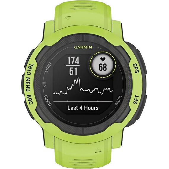 Смарт-часы Garmin Instinct 2 Standard Edition Electric Lime, Версия: Standard, SOLAR (Версии с линзами для зарядки от солнечной батареи собирают солнечную энергию и продлевают срок службы батареи.): Нет, Размер корпуса : 45 мм, Цвет: Electric Lime, изображение 3 Смарт-часы Garmin Instinct 2 Standard Edition Electric Lime, Версия: Standard, SOLAR (Версии с линзами для зарядки от солнечной батареи собирают солнечную энергию и продлевают срок службы батареи.): Нет, Размер корпуса : 45 мм, Цвет: Electric Lime, изображение 3