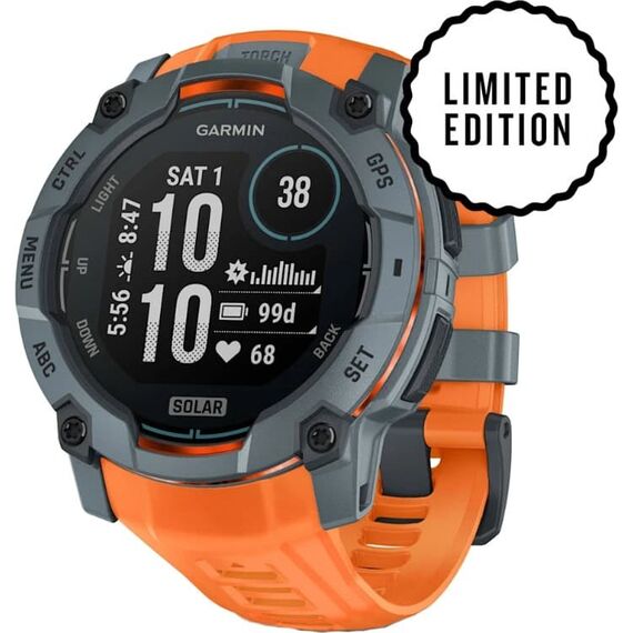 Смарт-часы Garmin Instinct 3 Solar | 50 mm | Neo Tropic with Twilight Band, Версия: Instinct 3 Solar, Размер корпуса : 50 мм, Цвет: Neo Tropic/Twilight