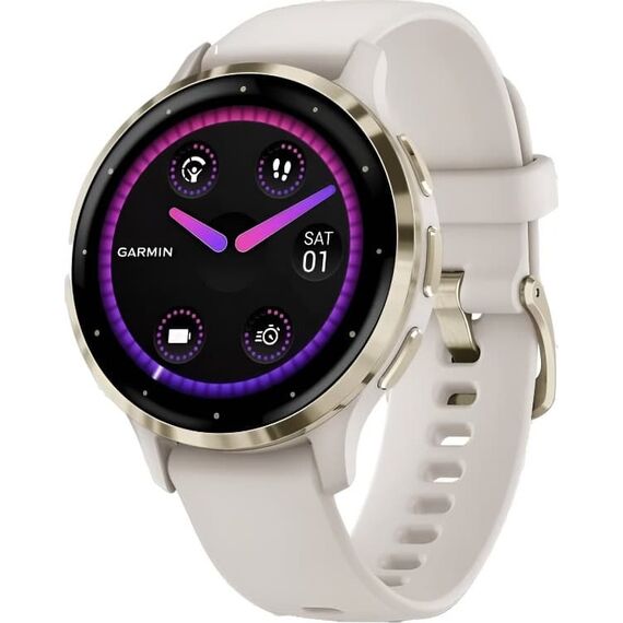 Смарт-часы Garmin Venu 3S Soft Gold Stainless Steel Bezel with Ivory Case, Размер корпуса : 41 мм, Цвет: Ivory, изображение 2 Смарт-часы Garmin Venu 3S Soft Gold Stainless Steel Bezel with Ivory Case, Размер корпуса : 41 мм, Цвет: Ivory, изображение 2