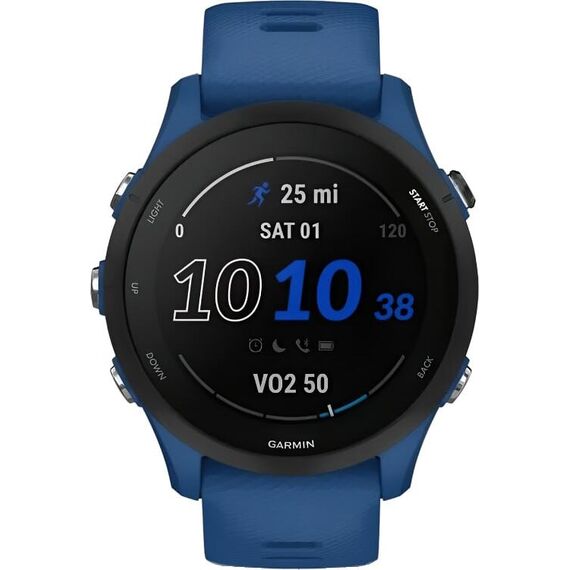 Смарт-часы Garmin Forerunner 255 Tidal Blue, МУЗЫКА (легко загрузите на часы до 500 песен): Нет, Размер корпуса : 46 мм, Цвет: Tidal Blue, изображение 3 Смарт-часы Garmin Forerunner 255 Tidal Blue, МУЗЫКА (легко загрузите на часы до 500 песен): Нет, Размер корпуса : 46 мм, Цвет: Tidal Blue, изображение 3