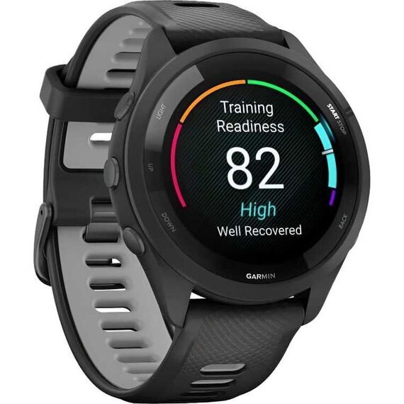 Смарт-часы Garmin Forerunner 265 Black/Powder Gray, Размер корпуса : 46 мм, Цвет: Black/Powder Gray, изображение 4 Смарт-часы Garmin Forerunner 265 Black/Powder Gray, Размер корпуса : 46 мм, Цвет: Black/Powder Gray, изображение 4
