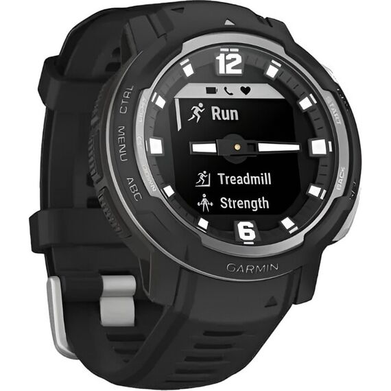 Смарт-часы Garmin Instinct Crossover Standard Edition Black, Версия: Standard, SOLAR (Версии с линзами для зарядки от солнечной батареи собирают солнечную энергию и продлевают срок службы батареи.): Нет, Цвет: Black, изображение 4 Смарт-часы Garmin Instinct Crossover Standard Edition Black, Версия: Standard, SOLAR (Версии с линзами для зарядки от солнечной батареи собирают солнечную энергию и продлевают срок службы батареи.): Нет, Цвет: Black, изображение 4