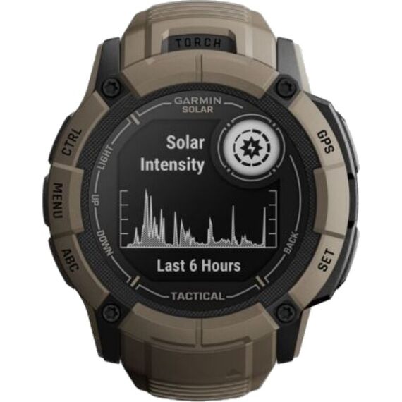 Смарт-часы Garmin Instinct 2X Solar Tactical Edition Coyote Tan, Версия: Tactical, SOLAR (Версии с линзами для зарядки от солнечной батареи собирают солнечную энергию и продлевают срок службы батареи.): Да, Размер корпуса : 50 мм, Цвет: Coyote Tan, изображение 3 Смарт-часы Garmin Instinct 2X Solar Tactical Edition Coyote Tan, Версия: Tactical, SOLAR (Версии с линзами для зарядки от солнечной батареи собирают солнечную энергию и продлевают срок службы батареи.): Да, Размер корпуса : 50 мм, Цвет: Coyote Tan, изображение 3