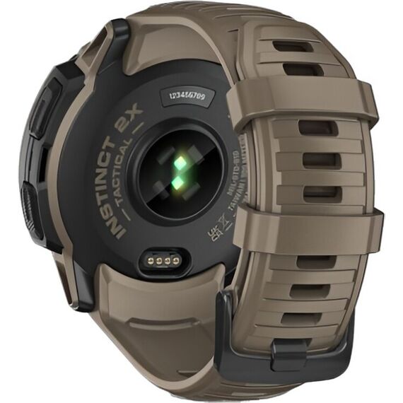 Смарт-часы Garmin Instinct 2X Solar Tactical Edition Coyote Tan, Версия: Tactical, SOLAR (Версии с линзами для зарядки от солнечной батареи собирают солнечную энергию и продлевают срок службы батареи.): Да, Размер корпуса : 50 мм, Цвет: Coyote Tan, изображение 7 Смарт-часы Garmin Instinct 2X Solar Tactical Edition Coyote Tan, Версия: Tactical, SOLAR (Версии с линзами для зарядки от солнечной батареи собирают солнечную энергию и продлевают срок службы батареи.): Да, Размер корпуса : 50 мм, Цвет: Coyote Tan, изображение 7