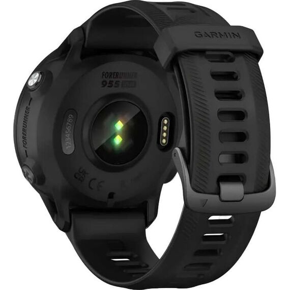Смарт-часы Garmin Forerunner 955 Solar Black, SOLAR (Версии с линзами для зарядки от солнечной батареи собирают солнечную энергию и продлевают срок службы батареи.): Да, Цвет: Black, изображение 7 Смарт-часы Garmin Forerunner 955 Solar Black, SOLAR (Версии с линзами для зарядки от солнечной батареи собирают солнечную энергию и продлевают срок службы батареи.): Да, Цвет: Black, изображение 7