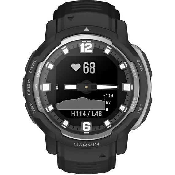 Смарт-часы Garmin Instinct Crossover Standard Edition Black, Версия: Standard, SOLAR (Версии с линзами для зарядки от солнечной батареи собирают солнечную энергию и продлевают срок службы батареи.): Нет, Цвет: Black, изображение 3 Смарт-часы Garmin Instinct Crossover Standard Edition Black, Версия: Standard, SOLAR (Версии с линзами для зарядки от солнечной батареи собирают солнечную энергию и продлевают срок службы батареи.): Нет, Цвет: Black, изображение 3