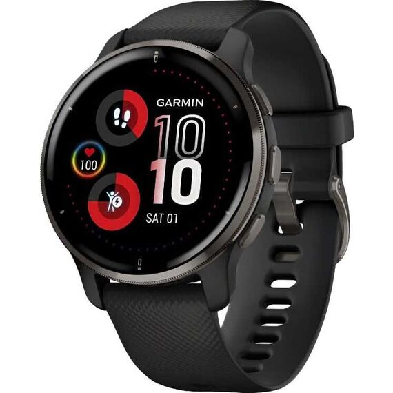 Смарт-часы Garmin Venu 2 Plus Black with grey Bezel, Размер корпуса : 43 мм, Цвет: Black, изображение 2 Смарт-часы Garmin Venu 2 Plus Black with grey Bezel, Размер корпуса : 43 мм, Цвет: Black, изображение 2