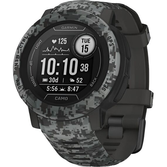 Смарт-часы Garmin Instinct 2 Camo Edition Graphite Camo, Версия: Camo, SOLAR (Версии с линзами для зарядки от солнечной батареи собирают солнечную энергию и продлевают срок службы батареи.): Нет, Размер корпуса : 45 мм, Цвет: Graphite Camo, изображение 2 Смарт-часы Garmin Instinct 2 Camo Edition Graphite Camo, Версия: Camo, SOLAR (Версии с линзами для зарядки от солнечной батареи собирают солнечную энергию и продлевают срок службы батареи.): Нет, Размер корпуса : 45 мм, Цвет: Graphite Camo, изображение 2