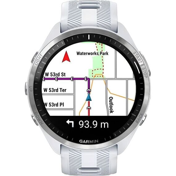 Смарт-часы Garmin Forerunner 965 Titanium Bezel with Whitestone Case and Whitestone/Powder Gray, Цвет: Whitestone/Powder Gray, изображение 3 Смарт-часы Garmin Forerunner 965 Titanium Bezel with Whitestone Case and Whitestone/Powder Gray, Цвет: Whitestone/Powder Gray, изображение 3