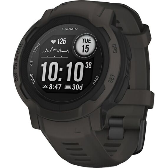 Смарт-часы Garmin Instinct 2 Standard Edition Graphite, Версия: Standard, SOLAR (Версии с линзами для зарядки от солнечной батареи собирают солнечную энергию и продлевают срок службы батареи.): Нет, Размер корпуса : 45 мм, Цвет: Graphite, изображение 2 Смарт-часы Garmin Instinct 2 Standard Edition Graphite, Версия: Standard, SOLAR (Версии с линзами для зарядки от солнечной батареи собирают солнечную энергию и продлевают срок службы батареи.): Нет, Размер корпуса : 45 мм, Цвет: Graphite, изображение 2