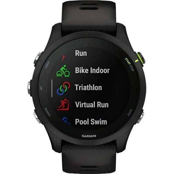 Смарт-часы Garmin Forerunner 255 Music Black, МУЗЫКА (легко загрузите на часы до 500 песен): Да, Размер корпуса : 46 мм, Цвет: Black, изображение 5 Смарт-часы Garmin Forerunner 255 Music Black, МУЗЫКА (легко загрузите на часы до 500 песен): Да, Размер корпуса : 46 мм, Цвет: Black, изображение 5