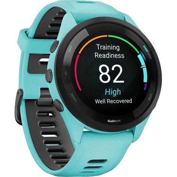 Смарт-часы Garmin Forerunner 265 Aqua/Black, Размер корпуса : 46 мм, Цвет: Aqua/Black, изображение 4 Смарт-часы Garmin Forerunner 265 Aqua/Black, Размер корпуса : 46 мм, Цвет: Aqua/Black, изображение 4