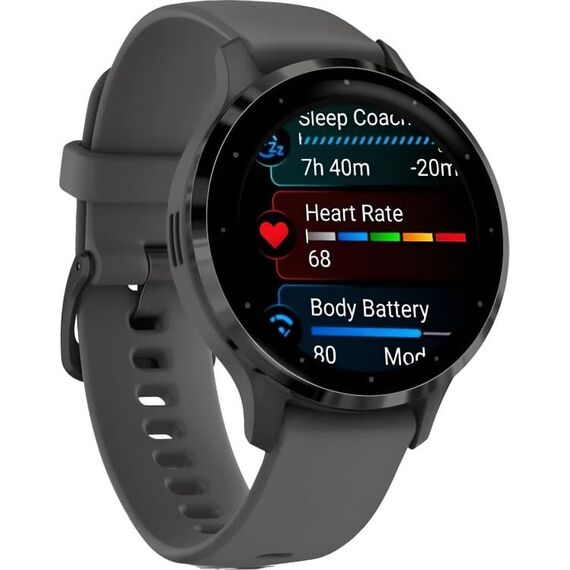 Смарт-часы Garmin Venu 3S Slate Stainless Steel Bezel with Pebble Gray Case, Размер корпуса : 41 мм, Цвет: Pebble Gray, изображение 4 Смарт-часы Garmin Venu 3S Slate Stainless Steel Bezel with Pebble Gray Case, Размер корпуса : 41 мм, Цвет: Pebble Gray, изображение 4