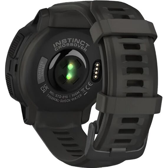 Смарт-часы Garmin Instinct Crossover Solar Standard Edition Graphite, Версия: Standard, SOLAR (Версии с линзами для зарядки от солнечной батареи собирают солнечную энергию и продлевают срок службы батареи.): Да, Цвет: Graphite, изображение 7 Смарт-часы Garmin Instinct Crossover Solar Standard Edition Graphite, Версия: Standard, SOLAR (Версии с линзами для зарядки от солнечной батареи собирают солнечную энергию и продлевают срок службы батареи.): Да, Цвет: Graphite, изображение 7