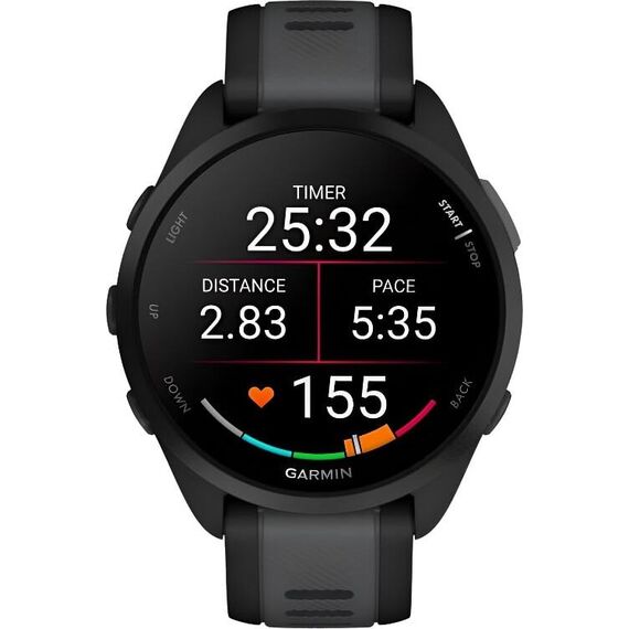 Смарт-часы Garmin Forerunner 165 Music Black/Slate Gray, МУЗЫКА (легко загрузите на часы до 500 песен): Да, Цвет: Black/Slate Gray, изображение 3 Смарт-часы Garmin Forerunner 165 Music Black/Slate Gray, МУЗЫКА (легко загрузите на часы до 500 песен): Да, Цвет: Black/Slate Gray, изображение 3