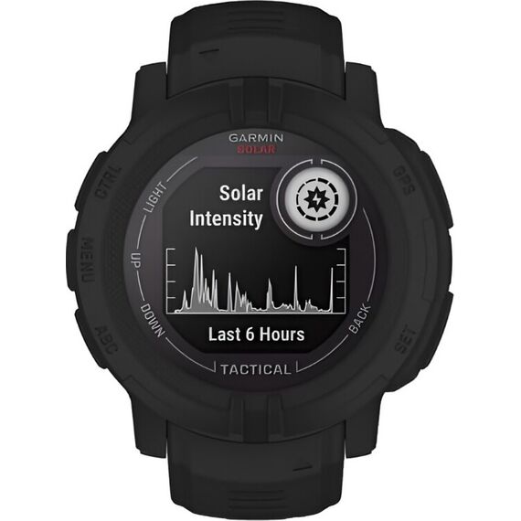 Смарт-часы Garmin Instinct 2 Solar Tactical Edition Black, Версия: Tactical, SOLAR (Версии с линзами для зарядки от солнечной батареи собирают солнечную энергию и продлевают срок службы батареи.): Да, Размер корпуса : 45 мм, Цвет: Black, изображение 3 Смарт-часы Garmin Instinct 2 Solar Tactical Edition Black, Версия: Tactical, SOLAR (Версии с линзами для зарядки от солнечной батареи собирают солнечную энергию и продлевают срок службы батареи.): Да, Размер корпуса : 45 мм, Цвет: Black, изображение 3