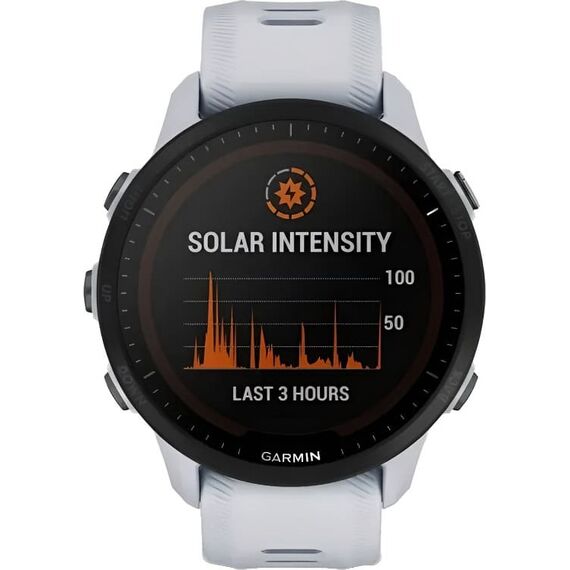 Смарт-часы Garmin Forerunner 955 Solar Whitestone, SOLAR (Версии с линзами для зарядки от солнечной батареи собирают солнечную энергию и продлевают срок службы батареи.): Да, Цвет: Whitestone, изображение 3 Смарт-часы Garmin Forerunner 955 Solar Whitestone, SOLAR (Версии с линзами для зарядки от солнечной батареи собирают солнечную энергию и продлевают срок службы батареи.): Да, Цвет: Whitestone, изображение 3