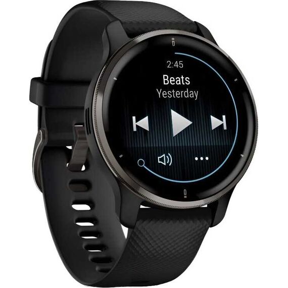 Смарт-часы Garmin Venu 2 Plus Black with grey Bezel, Размер корпуса : 43 мм, Цвет: Black, изображение 4 Смарт-часы Garmin Venu 2 Plus Black with grey Bezel, Размер корпуса : 43 мм, Цвет: Black, изображение 4