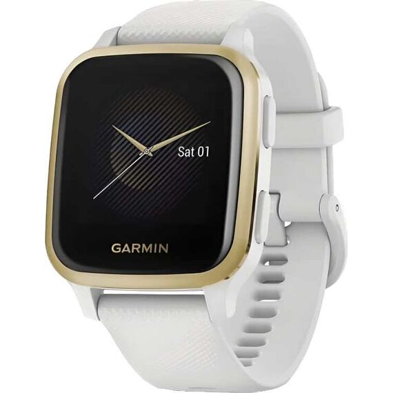 Смарт-часы Garmin Venu Sq Light Gold Aluminum Bezel with White Case, изображение 2 Смарт-часы Garmin Venu Sq Light Gold Aluminum Bezel with White Case, изображение 2