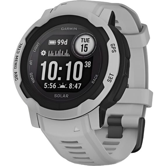 Смарт-часы Garmin Instinct 2 Solar Standard Edition Mist Gray, Версия: Standard, SOLAR (Версии с линзами для зарядки от солнечной батареи собирают солнечную энергию и продлевают срок службы батареи.): Да, Размер корпуса : 45 мм, Цвет: Mist Gray, изображение 2 Смарт-часы Garmin Instinct 2 Solar Standard Edition Mist Gray, Версия: Standard, SOLAR (Версии с линзами для зарядки от солнечной батареи собирают солнечную энергию и продлевают срок службы батареи.): Да, Размер корпуса : 45 мм, Цвет: Mist Gray, изображение 2