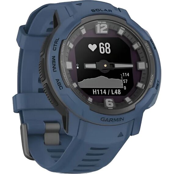 Смарт-часы Garmin Instinct Crossover Solar Standard Edition Tidal Blue, Версия: Standard, SOLAR (Версии с линзами для зарядки от солнечной батареи собирают солнечную энергию и продлевают срок службы батареи.): Да, Цвет: Tidal Blue, изображение 4 Смарт-часы Garmin Instinct Crossover Solar Standard Edition Tidal Blue, Версия: Standard, SOLAR (Версии с линзами для зарядки от солнечной батареи собирают солнечную энергию и продлевают срок службы батареи.): Да, Цвет: Tidal Blue, изображение 4
