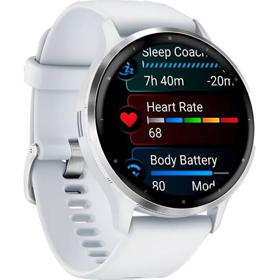 Смарт-часы Garmin Venu 3 Silver Stainless Steel Bezel with Whitestone Case, Размер корпуса : 45 мм, Цвет: Whitestone, изображение 4 Смарт-часы Garmin Venu 3 Silver Stainless Steel Bezel with Whitestone Case, Размер корпуса : 45 мм, Цвет: Whitestone, изображение 4
