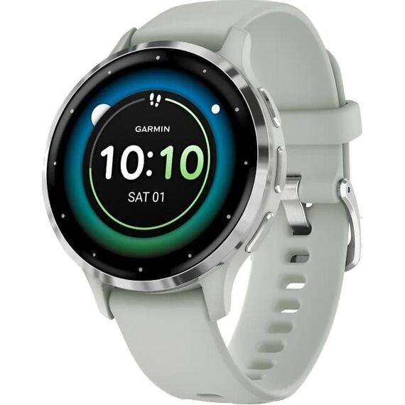 Смарт-часы Garmin Venu 3S Silver Stainless Steel Bezel with Sage Gray Case, Размер корпуса : 41 мм, Цвет: Sage Gray, изображение 2 Смарт-часы Garmin Venu 3S Silver Stainless Steel Bezel with Sage Gray Case, Размер корпуса : 41 мм, Цвет: Sage Gray, изображение 2
