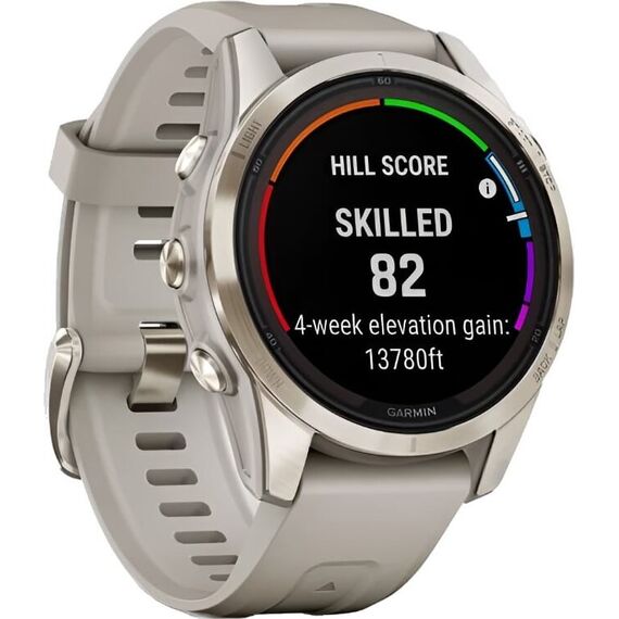 Смарт-часы Garmin Fēnix 7S Pro Sapphire Solar Edition Soft Gold/Light Sand, Версия: Pro | Sapphire Solar, Размер корпуса : 42 мм, Цвет: Soft Gold/Light Sand, изображение 4