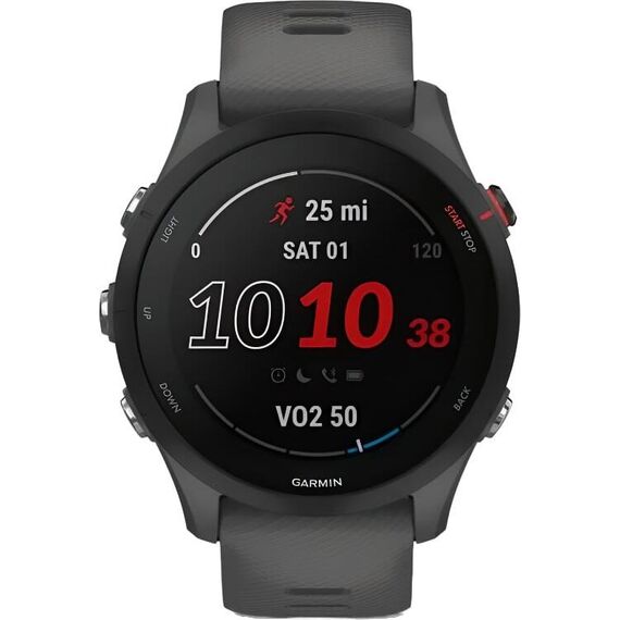 Смарт-часы Garmin Forerunner 255 Slate Gray, МУЗЫКА (легко загрузите на часы до 500 песен): Нет, Размер корпуса : 46 мм, Цвет: Slate Gray, изображение 3 Смарт-часы Garmin Forerunner 255 Slate Gray, МУЗЫКА (легко загрузите на часы до 500 песен): Нет, Размер корпуса : 46 мм, Цвет: Slate Gray, изображение 3